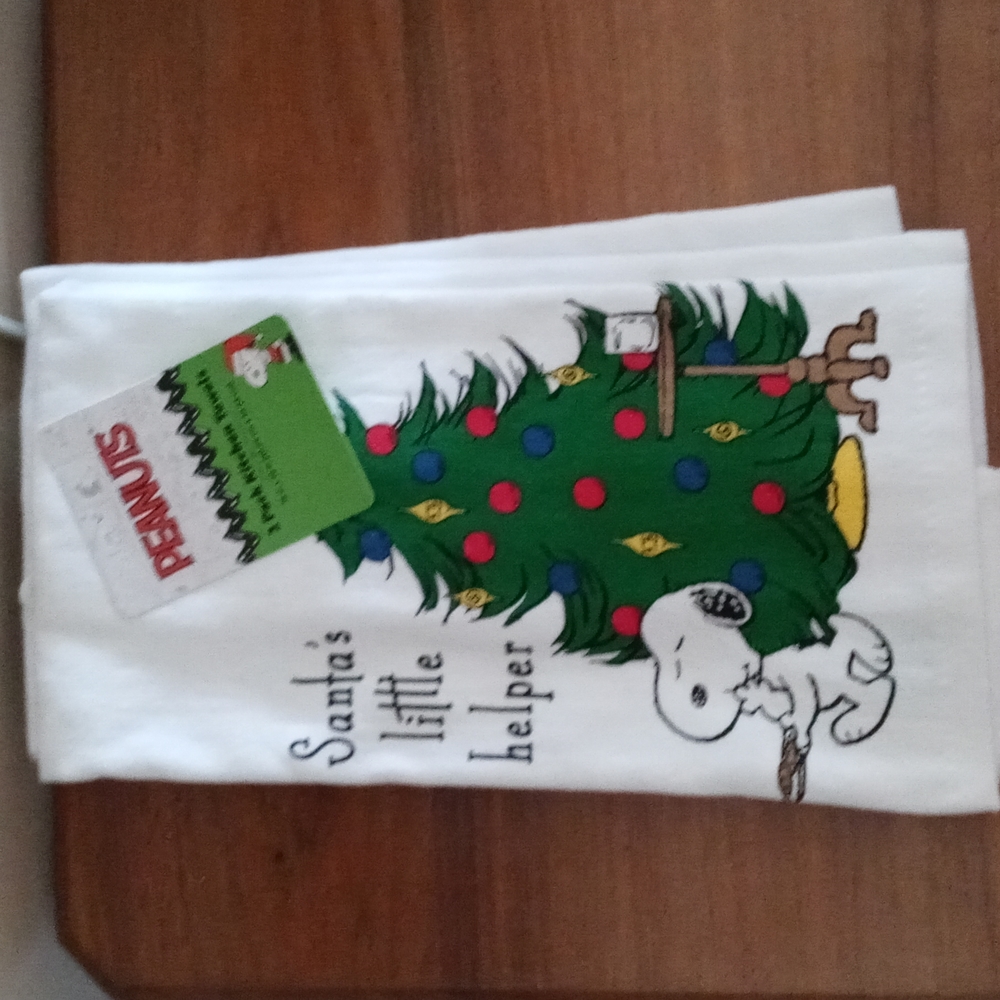 Snoopy Christmas towels